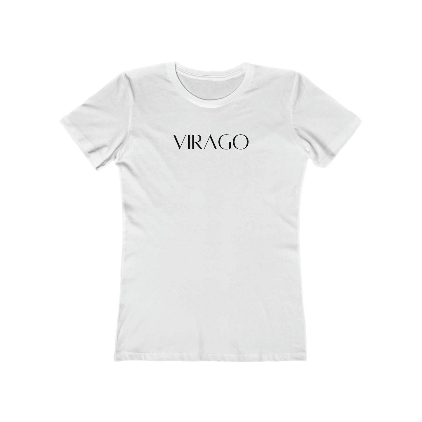 Women's Boyfriend Tee Black Text
