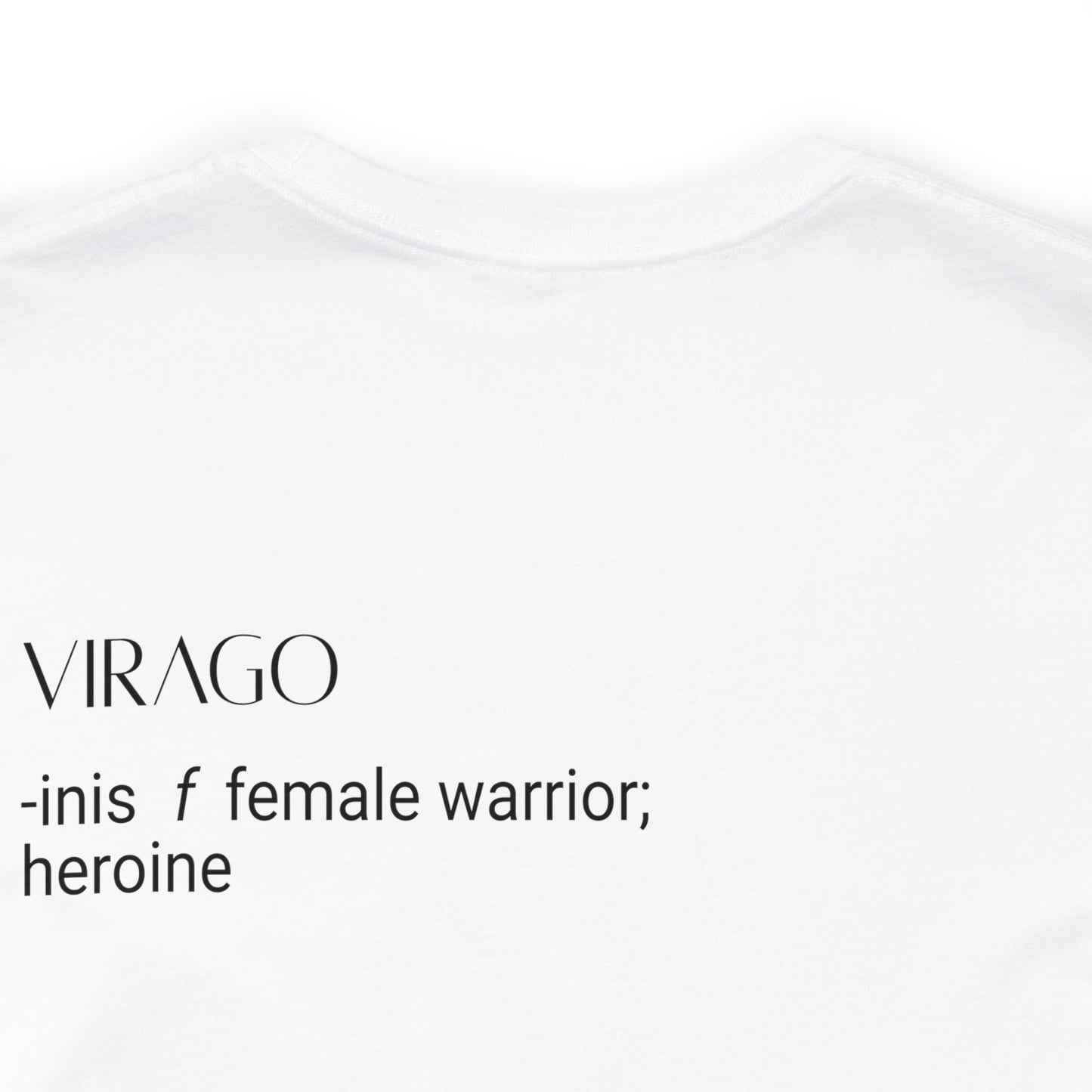 VIRAGO Definition Short Sleeve Tee Black Text