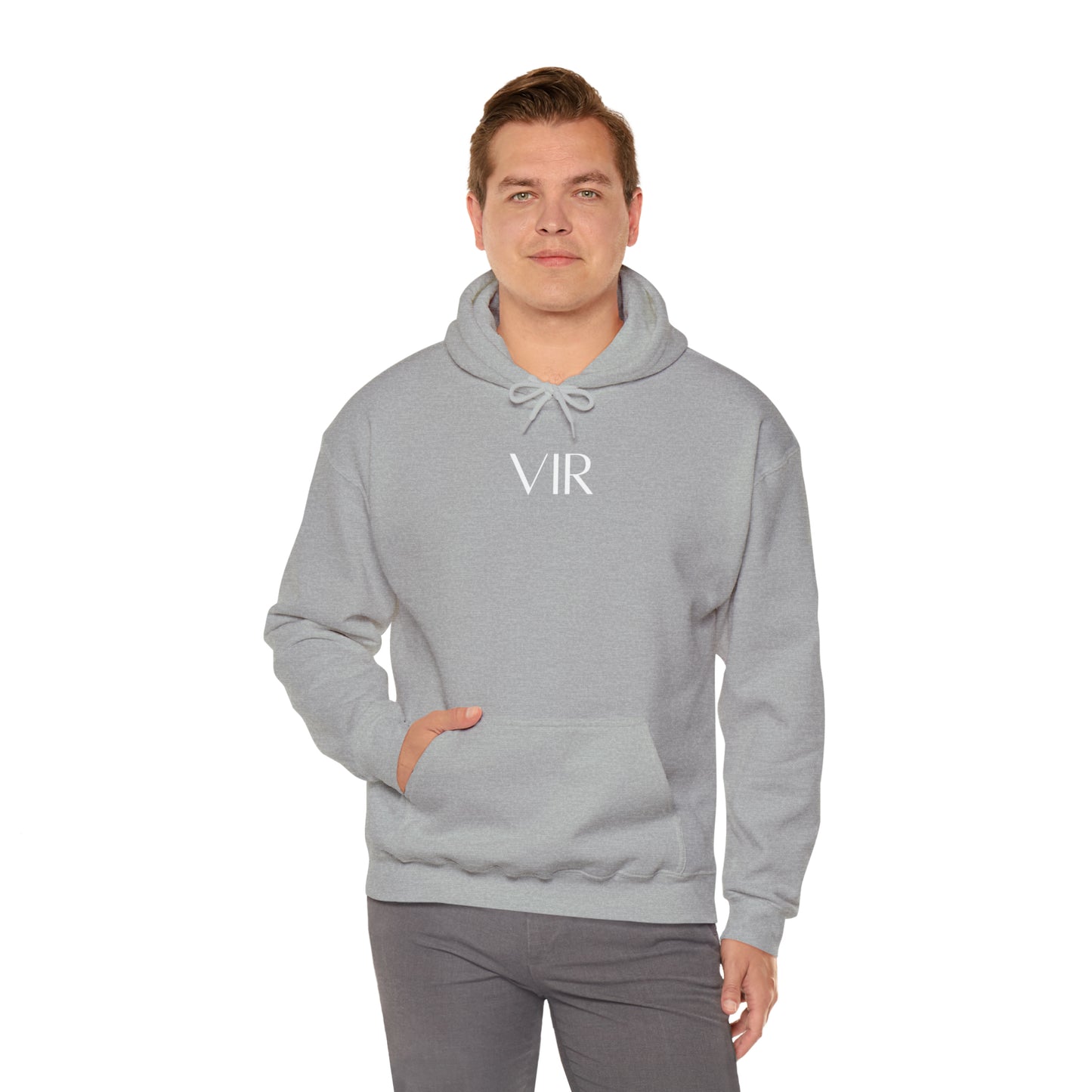 VIR Hoodie White Text