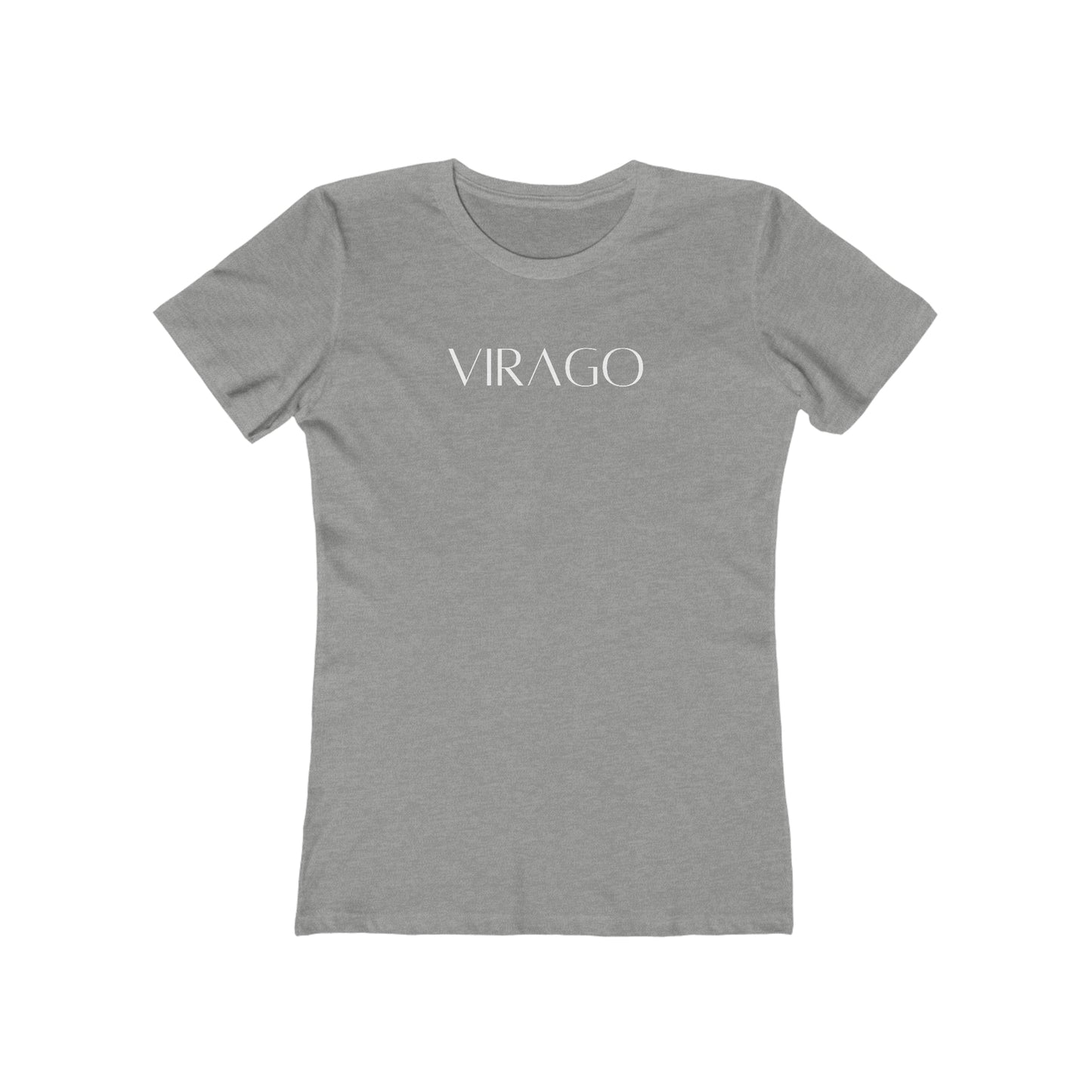 Women's Boyfriend Tee White Text