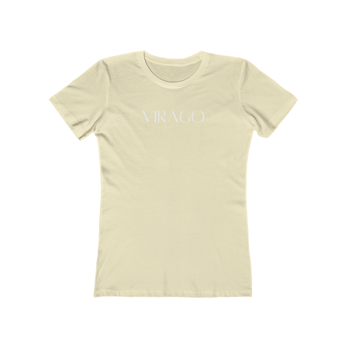 Women's Boyfriend Tee White Text