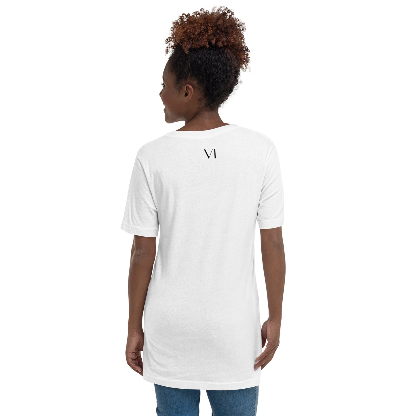 VI V-Neck T-Shirt White