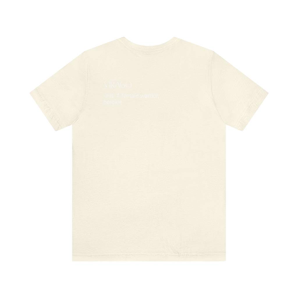 VIRAGO Definition Short Sleeve Tee White Text