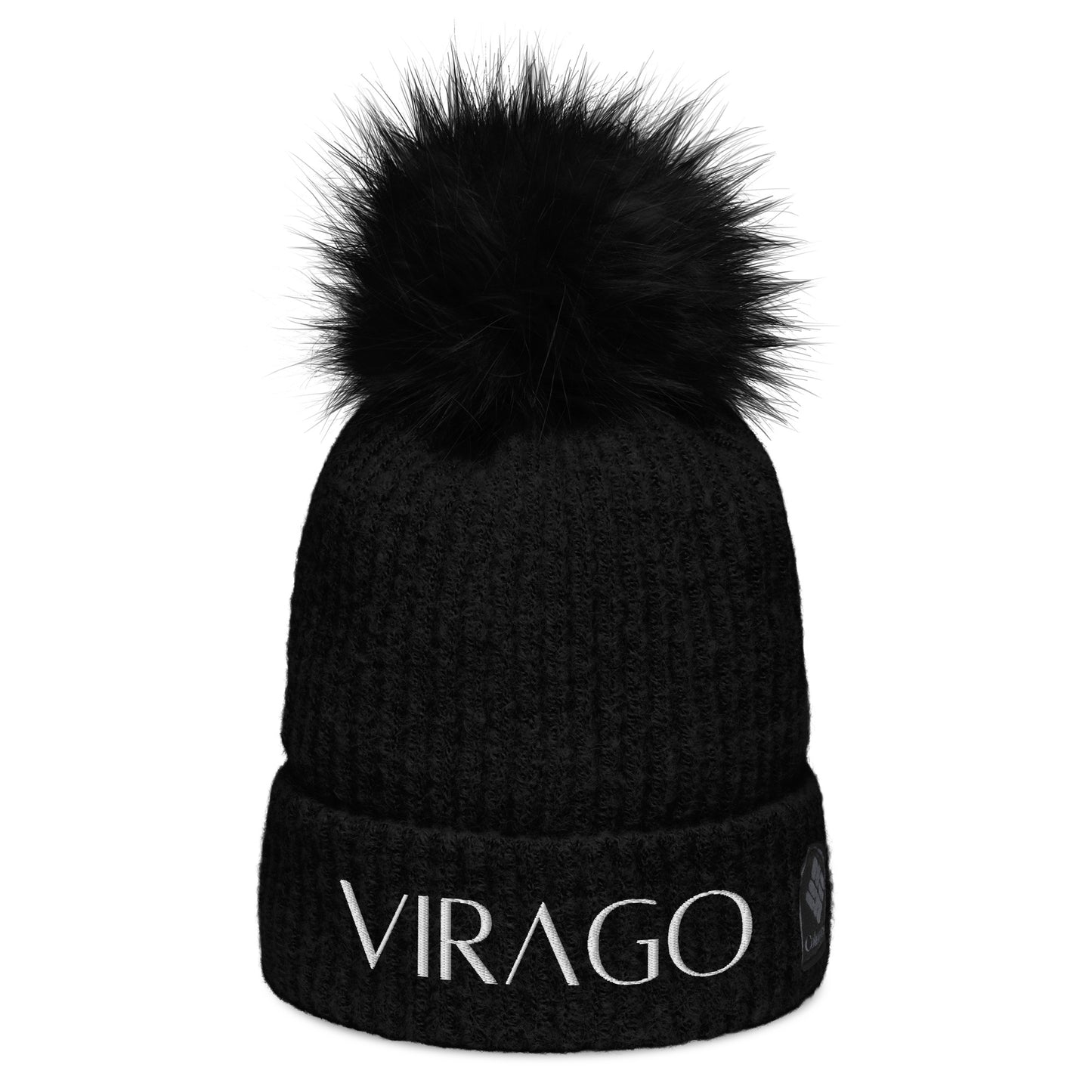 VIRAGO Pom-pom Beanie Black