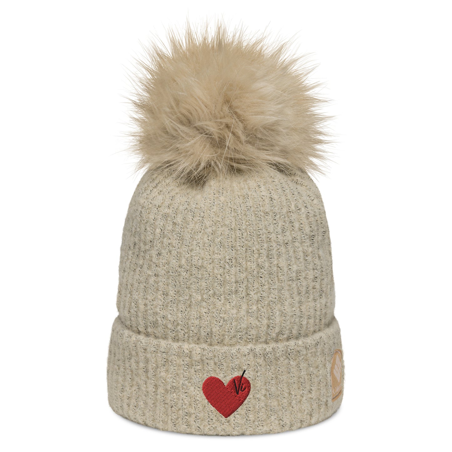 Heart Pom-pom Beanie