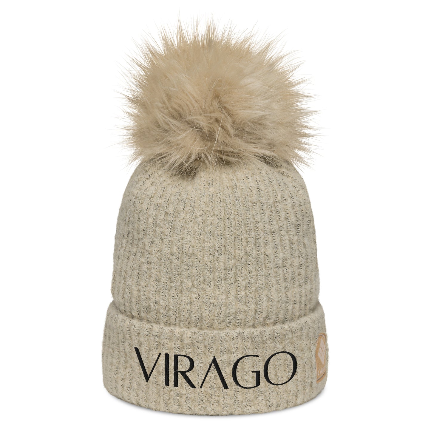 VIRAGO Pom-pom Beanie Beige