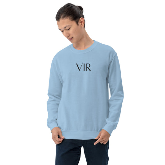 Spring Pastels VIR Embroidered Sweatshirt Black Text