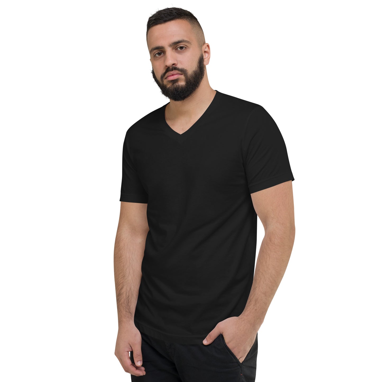 VI V-Neck T-Shirt Black