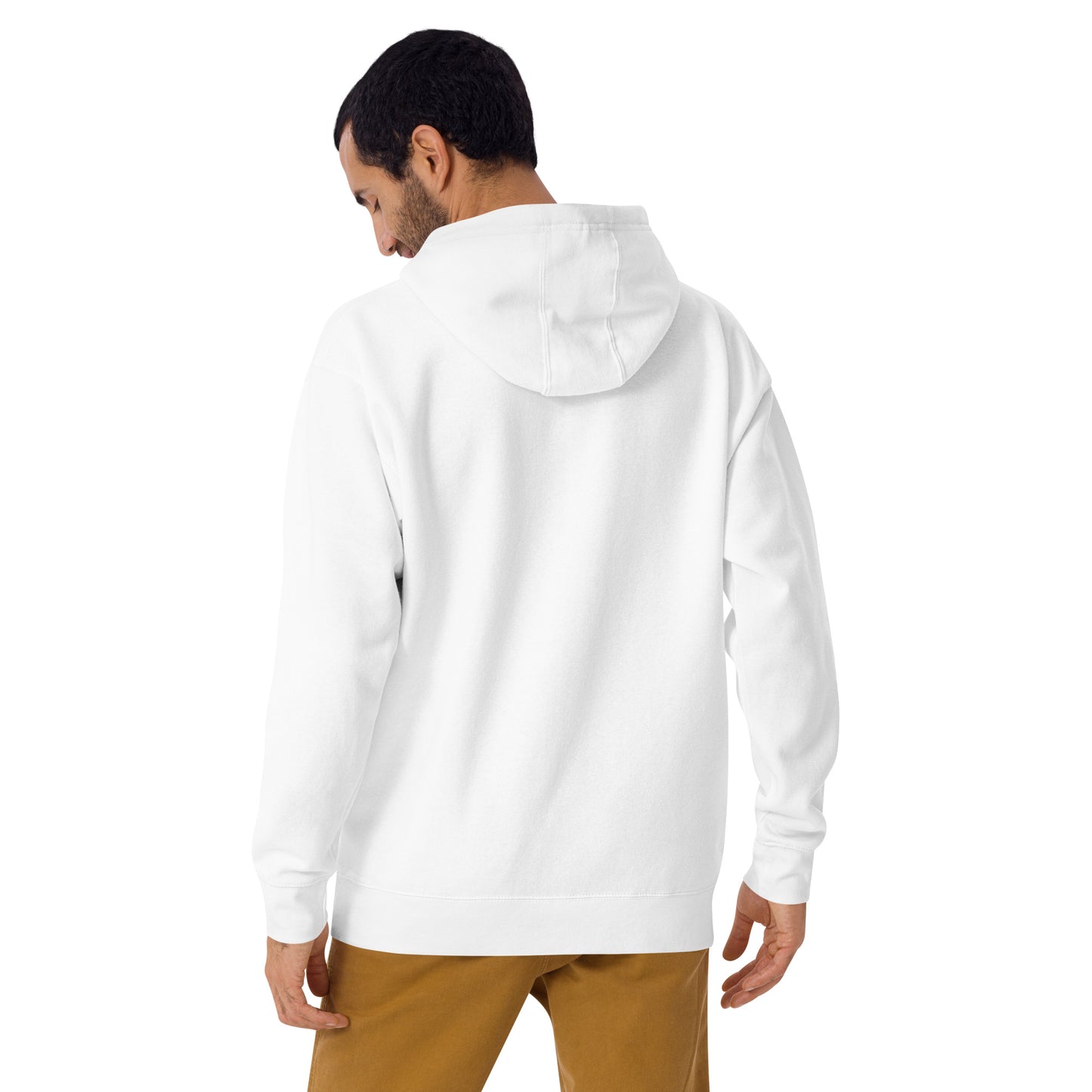 Strength Fortitude Resilience Embroidered White Hoodie